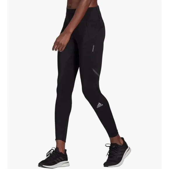 NWT Adidas Women's Small How We Do Black High Rise Long Tights Leggings - Picture 1 of 11
